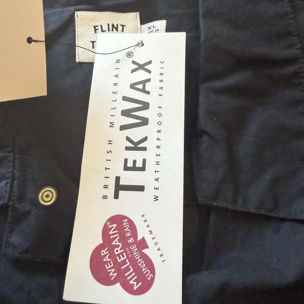 Flint And Tinder Jacket Mens XL Black Waxed Canvas TekWax Made USA Huckberry